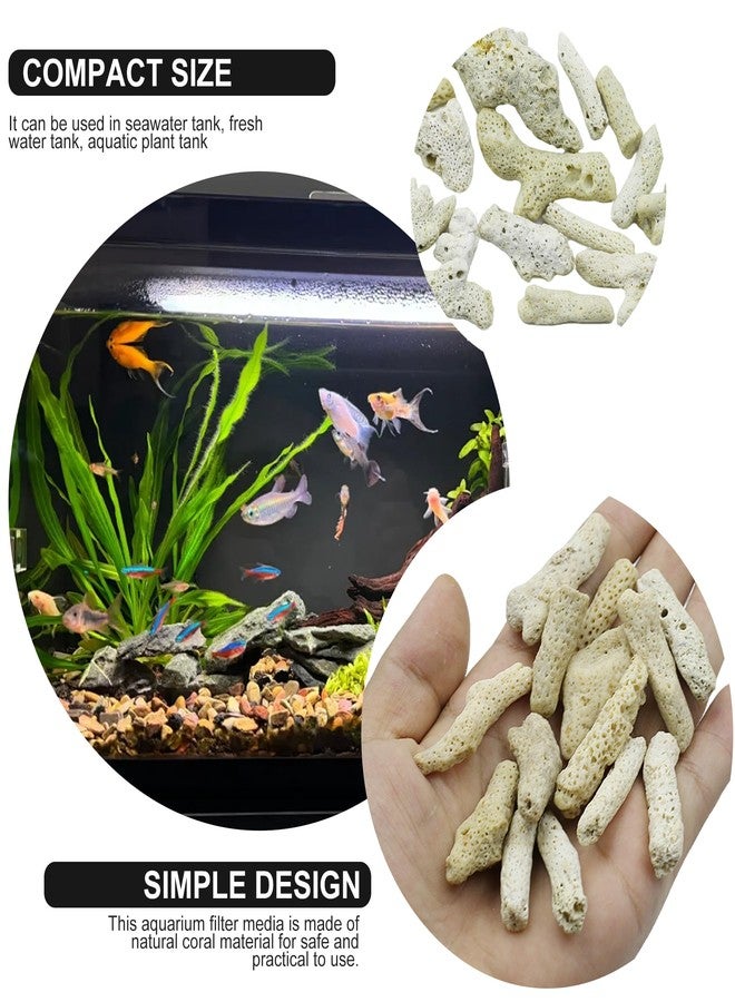aeloer Crushed Coral for Aquarium with Filter Media Bags, Crushed Coral for Freshwater Aquarium Reusable Coral Filter for Fish Tank - Image 5